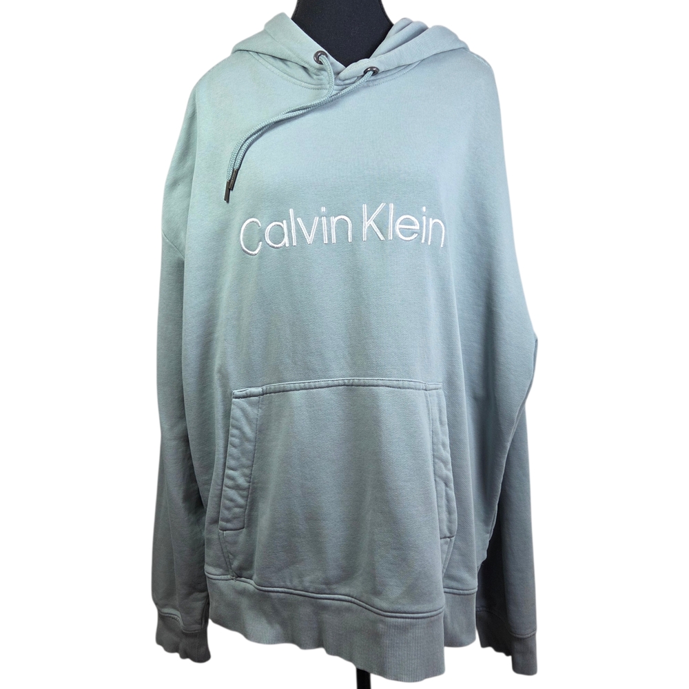 Calvin Klein Men's Light Green Hoodie Size XL